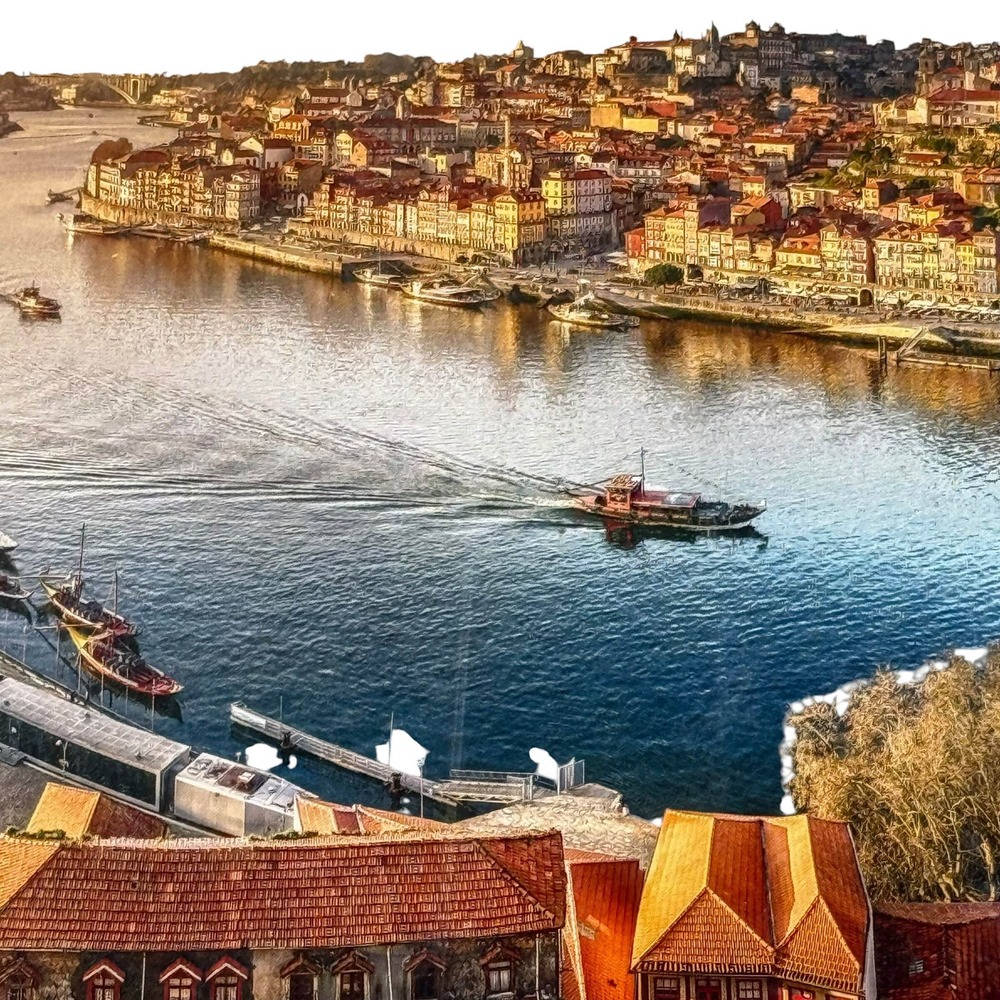 Castorland 4000 Piece Puzzle The Last Sun on Porto Portugal Landscape UNCOUNTED - Picture 4 of 13